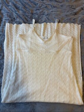 Size XL Hollister Ivory Crochet Midi Dress